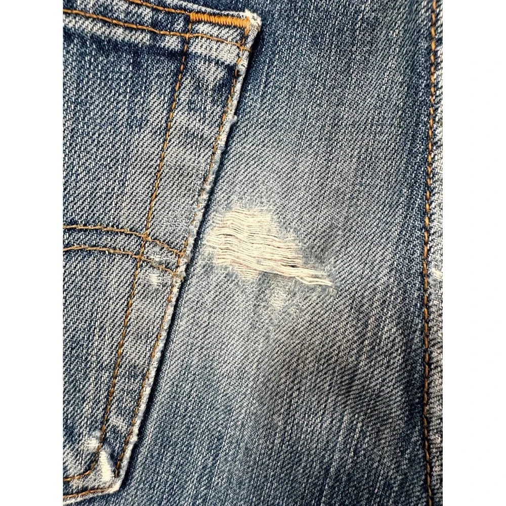 Levi's 501 Original Jeans Mens 36x32 Blue Denim Red Tab Button Fly Straight Leg